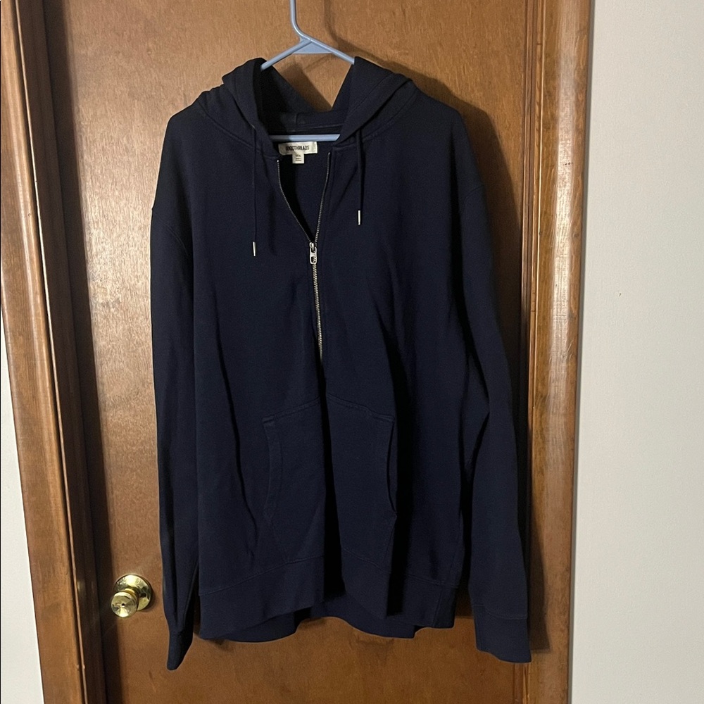 Goodthreads Men’s Navy Blue Full-Zip Hoodie Sweatshirt XXXL